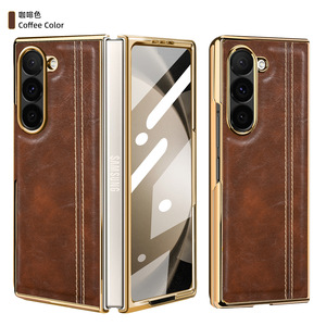 Funda de Cuero Premium para Z Fold con Protector de Pantalla Integrado, Cubierta Completa para Negocios - Product Image 2