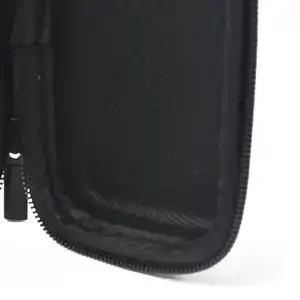 Tas Earphone mini portabel, kantung earphone tahan lama dengan ritsleting OEM kustom bepergian EVA