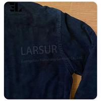 LARSUR Blouson de détresse vintage personnalisé veste universitaire en velours côtelé pour hommes broder Chenille Applique Crop Baseball Letterman vestes