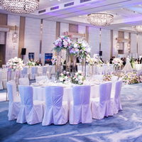 Zhuoyun décoration de mariage faite à la main de haute qualité, centre de Table, support de gâteau de fleur