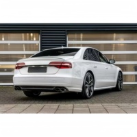 Pare-chocs avant et arrière style S8, diffuseur, échappement quadruple pour Audi A8 4H Facelift 2014-2017