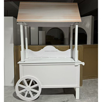 Chariot à bonbons mobile, chariot à gâteaux détachable, décoration de fête sur mesure, fournitures de mariage