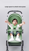 Poussette jumelle personnalisée avec pare-soleil design pliable pour pratique assis ou couché pour les jumeaux