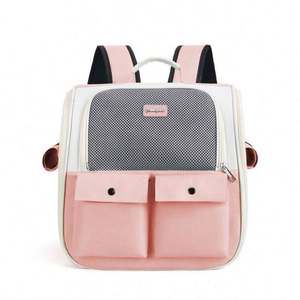 Fashion Breathable Portable Square <b>Cat</b> Carrier <b>Backpack</b> Pet Carrier Bag Foldable Outside <b>Cat</b> <b>Backpack</b> - Product Image 6