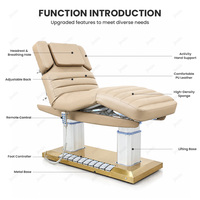 Fauteuil de traitement électrique JOXIN avec revêtement en cuir PU facile à nettoyer et base large pour studio de beauté, pour usage professionnel en salon