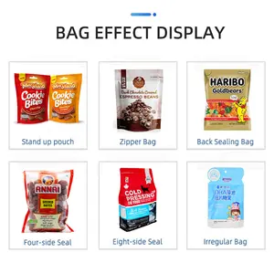 Automatic Rotary Premade Bag Dried Fruit Nuts Packing Machine Stand Up Pouch Chocolate Cake Biscuit Doypack Packing Machine