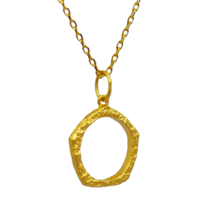 Collier pendentif en argent 925 plaqué or avec perle, vente en gros, cadeau de fiançailles, de mariage, à porter au quotidien, pour homme et femme, UM Jewelry - Product Image 2