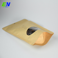 Sachet Doypack en Papier Kraft Recyclable et Durable pour Grains de Café, Noix, Thé aux Fleurs et Stockage Alimentaire Artisanal en Petites Quantités
