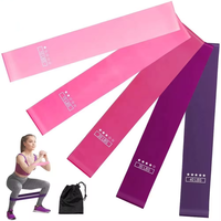 2024 nuevo logotipo personalizado Fitness Hip Circle Bandas De Resistencia ejercicio látex bandas de resistencia Set