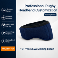 Bandeau de rugby OEM en coque souple, résistant aux chocs, rembourré et respirant, protège-tête de football, casque de flag football pour l'entraînement des adultes