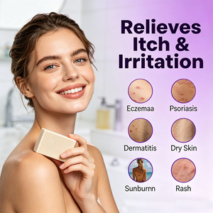 Crème corporelle à base de plantes sous marque privée, formule naturelle douce, nettoyage délicat, apaisement, réparation, hydratation, crème hydratante pour peaux sèches et sensibles, crème pour l'eczéma - Product Image 3