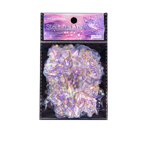 30 feuilles par paquet autocollants d'estampage de lumière de coquille série papillon étoilé papillon thème manuel matériel - Product Image 5