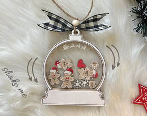 Gepersonaliseerde peperkoek met hoed Familie Kerstversiering Op maat gemaakte familieversiering 2024 Koekjesversiering Cadeau voor Kerstmis - Product Image 2