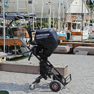 Carretilla Plegable para <span class=keywords><strong>Motor</strong></span> Fuera de Borda LUBO de Acero <span class=keywords><strong>con</strong></span> Recubrimiento en Polvo, Capacidad de 200 kg, <span class=keywords><strong>con</strong></span> Soporte para Almacenamiento de Barcos - Product Image 4