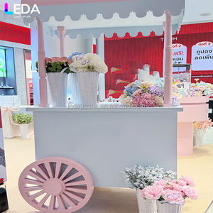 LEDA – Stand promotionnel mobile de haute qualité, chariot de présentation de champagne pour mariages et événements, petite borne mobile, chariot à bonbons - Product Image 3