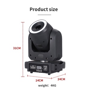 Nuevo Diseño al por Mayor: Luces de Escenario Móviles de 100W con Cabeza Móvil DMX RGB y Anillo - Product Image 5