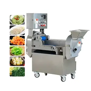 Máquina Cortadora automática de zanahorias para verduras, máquina cortadora de cubos de cebolla, cortadora de frutas y verduras, trituradora, cortadora comercial de verduras