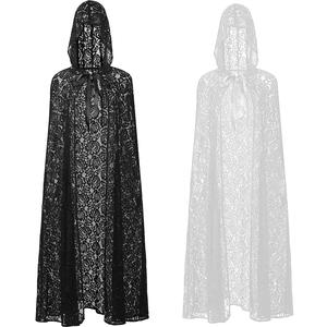 लड़कियों के लिए नई शैली गॉथिक फीता हूडेड क्लॉक डायन ट्युल कैप लड़कियों के लिए सेक्सी हेलोलीन टीवी और फिल्म वेशभूषा सूट कोप्ले पार्टी - Product Image 1