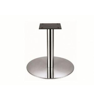 WEKIS - Base de table ronde contemporaine en acier inoxydable pour conférence, fixation au sol - Product Image 6