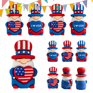 Mini Adornos Ecológicos de PVC Estilo Tío Sam, Figuras de Personajes de Tío Sam, Manualidades de Resina al por Mayor, Juguetes - Product Image 2