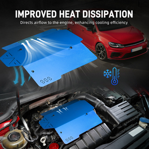 Bevinsee ฝาครอบเครื่องยนต์อลูมิเนียมสำหรับ VW, สำหรับ Alltrack arteon Golf <span class=keywords><strong>Jetta</strong></span> <span class=keywords><strong>sportwagen</strong></span> 06K103925G - Product Image 2