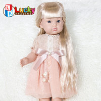 Nouvelle poupée de jeu de simulation de 16 pouces avec belle robe poupée de bébé en plastique pour enfants