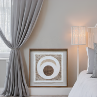 Décoration murale abstraite DIY : Boîte à ombre carrée avec cadre en plastique écologique et verre frontal étanche pour salon