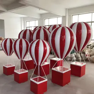 Cuộc sống phổ biến Kích thước nhựa sợi thủy tinh Hot Air Balloon Prop trang trí nội thất bé tắm trang trí có thể được tùy chỉnh