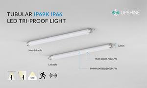 Luz LED Tri-proof IP69K IK08 - Enchufable 600mm/1200mm/1500mm 160lm/W Montaje Superficial/Colgante Kit de Emergencia con Sensor Enchufable - Product Image 4