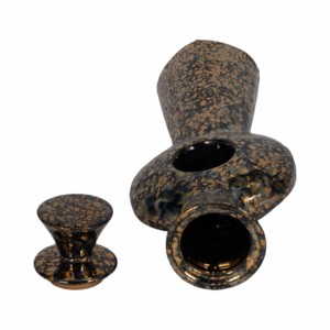 Vaso in Ceramica Scultoreo Rotondo, Vaso Decorativo per Fiori, Elemento d'Arredo Contemporaneo per Soggiorno - Product Image 6