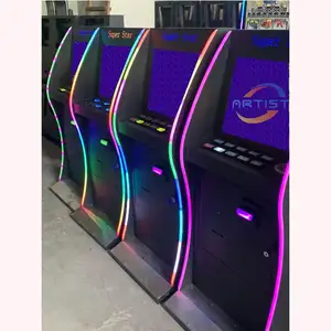 Relaxing Multi Fusion 5 In 1 Popular Game Cabinet With Colorful Light Bar Nice Touch Screen Skill Game Machine