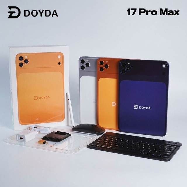 New 10.1-Inch Pad 17ProMax Android 15 Tablet PC 5G WiFi & 4G Network 12GB + 512GB MTK 10 Core for School & Adults 5G Calling
