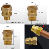 Raccords de compression en laiton pour chauffe-eau solaire, raccords mâles pour tuyaux en cuivre, connecteur de plomberie