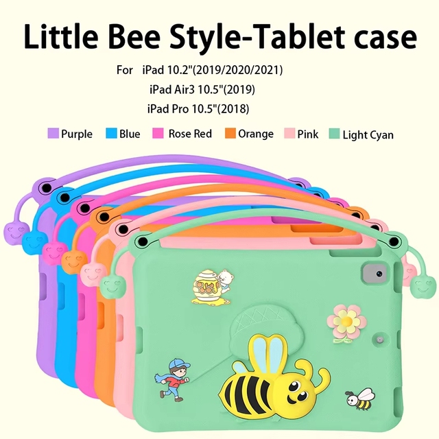 For 10.2 Inch/Air3 10.5 /Pro Universal EVA Foam Kids Tablet Shockproof case Cover with Kickstand Handle bar