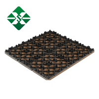 WPC Ineinandergreifende Bodenfliesen 30,5 cm x 30,5 cm Kunststoff-Holz WPC DIY Terrassenfliesen WPC Outdoor-Gartenfliesen für den Außenbereich