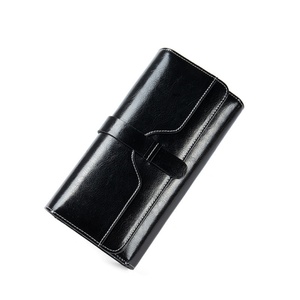 Fashion High Quality Genuine Leather Vintage RFID Zipper Short Card Holder <b>Ladies</b> Girls Purse <b>Wallets</b> for Women - Product Image 4