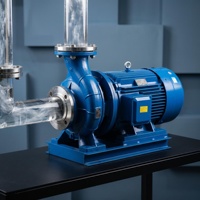 Pompe centrifuge horizontale à aspiration axiale en acier inoxydable/acier haute pression électrique 0,75KW-200KW pour l'irrigation agricole