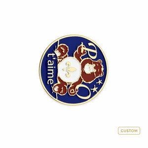 Broche personnalisée en émail souple pour club de rugby, mascotte sportive, badge de revers en métal personnalisé PARIS <span class=keywords><strong>OUEST</strong></span> - Product Image 5