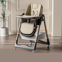 Chaise haute bébé en plastique RHS-HC13, base haute résistance écologique, siège surélevé portable avec design amovible