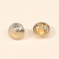 Boutons à pression vintage en alliage de zinc texturé martelé, style luxe, forme champignon, étoile, cœur, diamant, lavables pour manteaux et coupe-vent