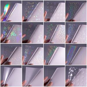 330mm*200m Shooting Star 3D Hologram Holographic Transparent Transparency Pet Bopp Hot Thermal Lamination Laminating Film Roll - Product Image 4