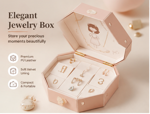 Custom Pink Octagonal Jewelry Advent Calendar <b>Box</b> with Compartments Rigid Cardboard Christmas Gift Packaging for <b>Ring</b> Earrings - Product Image 4