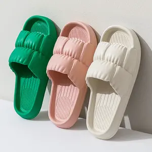 New spot slippers female summer home bathroom slippers non-slip home indoor thick soles step on shit slippers men wear outside