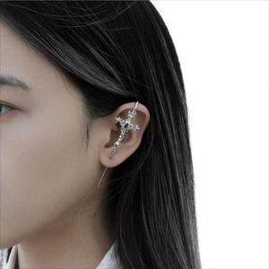 Joyería gótica encantadora para la oreja, delicados ganchos de luna para la oreja, pendientes de cruz de cuervo para mujer, accesorios de joyería para boda - Product Image 5
