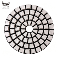 LITTLE ANT 3 4 5 Étapes Tampon de polissage diamanté à sec pour surfaces murales à finition fine 4 pouces 100 mm pour marbre, quartz, granit
