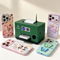 Refinecolor Imprimante pour coque de téléphone, imprimante à jet d'encre UV, machine d'impression de coques de téléphone pour les petites entreprises