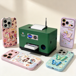 Refinecolor Imprimante pour coque <span class=keywords><strong>de</strong></span> téléphone, imprimante à jet d'encre UV, machine d'impression <span class=keywords><strong>de</strong></span> coques <span class=keywords><strong>de</strong></span> téléphone pour les petites entreprises - Product Image 1