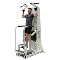Machine de traction assistée et de dips avec pile de poids en acier pour salle de sport commerciale - Exercice pour le dos et les bras
