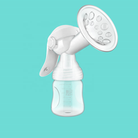 Extracteur de lait maternel de lactation confortable d'approvisionnement d'usine tire-lait manuel portatif de silicone