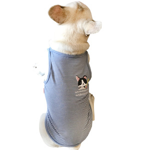 Seven&amp;<strong>heaven</strong> Classic Summer Striped Eco-friendly Short Sleeve Cotton Vest Small <strong>Dogs</strong> New Year's Teddy <strong>Dog</strong> Pet Clothing Hand Wash - Product Image 5